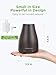 InnoGear Essential Oil Diffuser, Premium 5-in-1 Diffusers for Home Scent Aromatherapy Diffuser Air Desk Humidifier for Bedroom Large Room Office 7 Color LED 2 Mist Mode Waterless Auto Off, Brown
