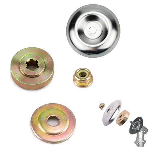 Freischneider Zubehör, Rasentrimmer zubehör, Universal Freischneider Adapter, 4 STK Metallgetriebe Klinge Mutter Set, Freischneider Messer, Rasentrimmer Messer Blade Adapter Kit