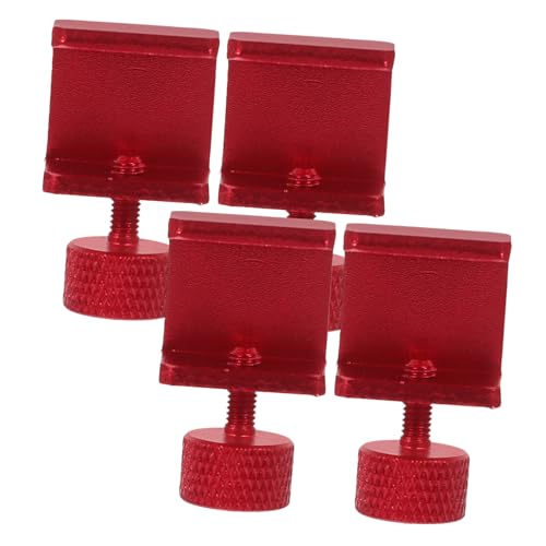JEWEDECO 4pcs Printer Bed Clips Glass Heat Bed Adjustable Clamps Fixing Clips for Printer Heat Shield