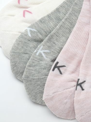 Image of Calvin Klein Womens No Show Socks - 6 Pack Breathable Cotton Blend Athletic Performance Low Cut Running Socks for Women