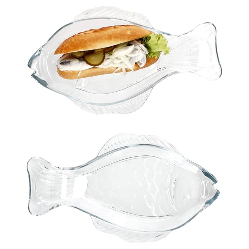 MamboCat 2er Set OSLO Fischplatte M I (LxB) 29x16cm I Servierplatte...