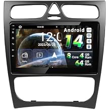EGOSONIC Android 14 Car Stereo 9inch for Benz W168 W203 W209 W639 Vaneo W463 C208 W208 W170, Wireless Carplay Android auto, DSP+, Support GPS navi WiFi Bluetooth 5.4