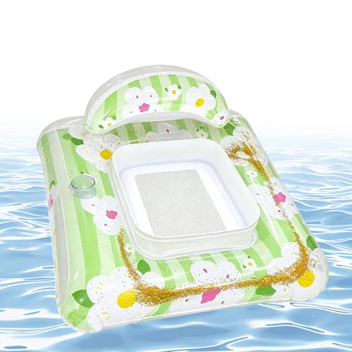 Chaise longue de bronzage contre la chaleur : lit gonflable avec base rafraîchissante à eau