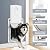 Decormax Dog Door for Wall, Steel Dog Door with Telescoping Tunnel, Weatherproof Pet Door with Two Sliding Lock Panels and Magnetic Flaps, Easy to Install, White, X-Large