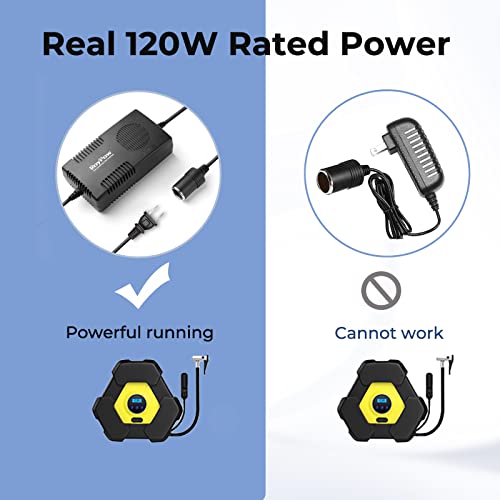 Roypow Ac To Dc Converter, 120W(Max 150W) 120V/110V To 12V/10A Cigarette Lighter Socket Ac/Dc Adapter Power Supply For Inflator, Car Refrigerator, Car Vacuum Cleaner #TOP2