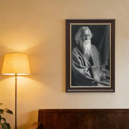 Impression sur toile Rabindranath Tagore tableau mural de bureau 61x91 cm