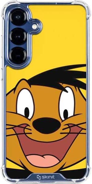 Skinit Clear Phone Case Compatible with Galaxy S25 - Officially Licensed Looney Tunes Wile E. Coyote Smile Design
