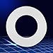 Flat Gasket Silicone O Ring Sealing Washers for Machine Maintenance Bellows Hoses Industrial Parts Repair Work (1/4 17.5‑18cm Head Circumference)