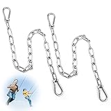 FANKUTOYS Hanging Chair Chain Set of 2 Stainless Steel...