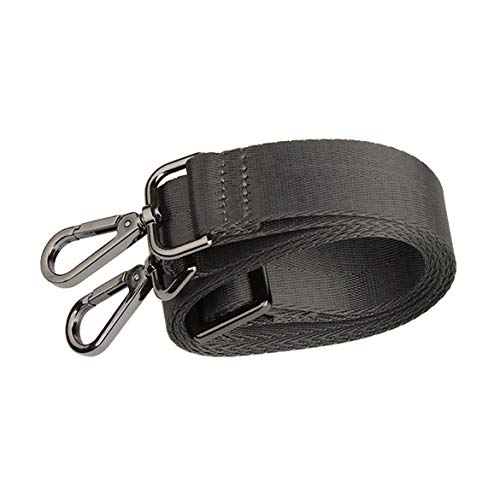JohnJohnsen Los Hombres de 32 mm de Ancho Correa de Hombro Ajustable con un Potente Gancho de la Correa de Nylon para el Mens del Bolso de la manija Correas de Repuesto Bolsa (Gris)