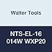 Walter Tools NTS-EL-16 014W WXP20 Carbide NTS Threading Inserts, External Thread, Full Profile, Whitworth (Pack of 10)