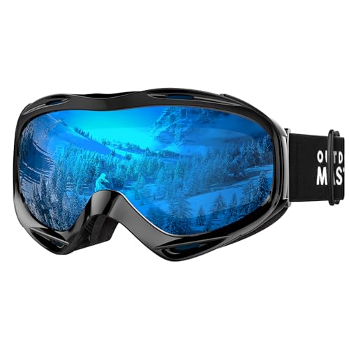 OutdoorMaster OTG Ski Goggles - Over Glasses Ski/Snowboard Goggles for Men, Women & Youth - 100% UV...