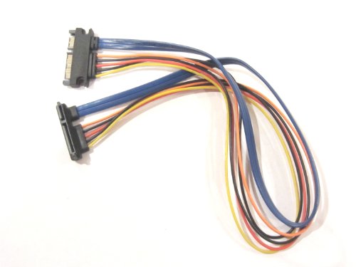 Cable SATA macho a hembra ángulo izquierdo 18 pulgadas miniatura 2