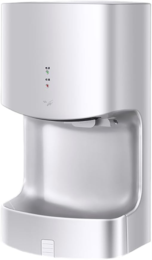 Commercial Hand Dryer, 10s High Velocity Electric Dryer, Stainless Steel/Plastic Hand Dryer for for Senior Office Buildings Hotel Home(Silver)