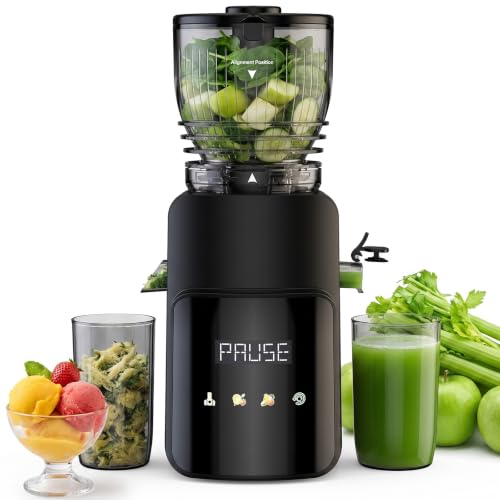 Image of COFUN 2-in-1 Cold Press Juicer, Slow Juicer Machines, Juice & Fruit Sorbet