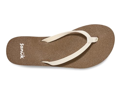 Image of Sanuk Yoga Joy Womens Flip Flops | Yoga Mat Footbed | Sandals for Women | Womens Yoga Sandals | Women's Beach Sandals