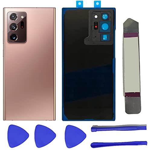 Peixiong Galaxy Note20 Ultra Back Glas Vervanging voor Samsung Galaxy Note20 Ultra 5G Behuizing Deurpaneel Achterkant met Camera Glas Lens en Vooraf Geïnstalleerde Tape+Gereedschap (Rose Gold)