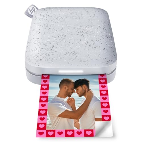 HP Sprocket 2x3" Instant Smartphone Photo Printer - Portable Color Wireless Mobile Printer - Zink Sticky-Back Photos - Print from Compatible iOS & Android Devices with Bluetooth w/Fun App - Luna Pearl
