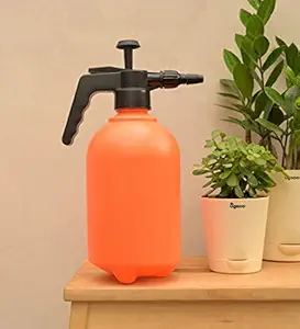 Kwikonmart Pressure Spray Pump Bottle Sprayer for Home Garden Plants - 2 LTR. (Orange)