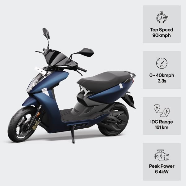 Image of ATHER 450 X 161 KM IDC Range in Stealth Blue - Ex-Showroom