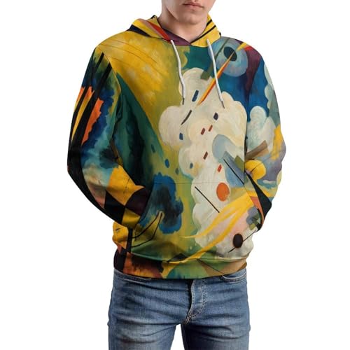 Sweat à capuche ciels abstraits pull d'art médiéval aux finitions soignées