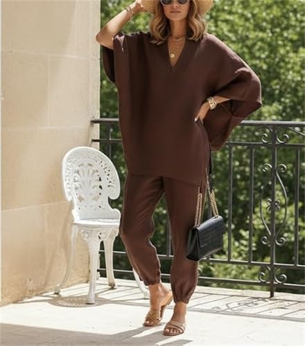 Conjunto de mujer de algodón y lino premium con caída elegante y máxima suavidad natural 7
