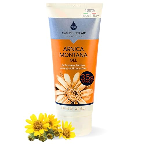 SAN PIETRO LAB - Gel Arnica Extra Forte Montana con Effetto Caldo Per Dolori, Contusioni e Gonfiori con Funzione Antidolorifica 100 ml