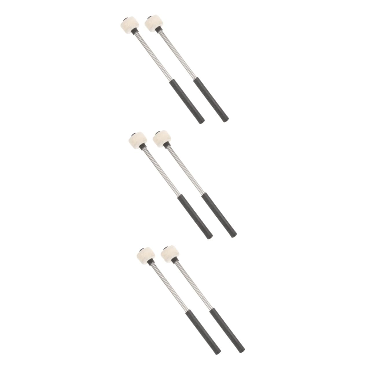 TOYANDONA 6stücke Drum Mallets Mit Filzkopf Stabile Schlagzeugstöcke Für Percussion Instrumente Für Anfänger Und Langlebig Und Rutschfest