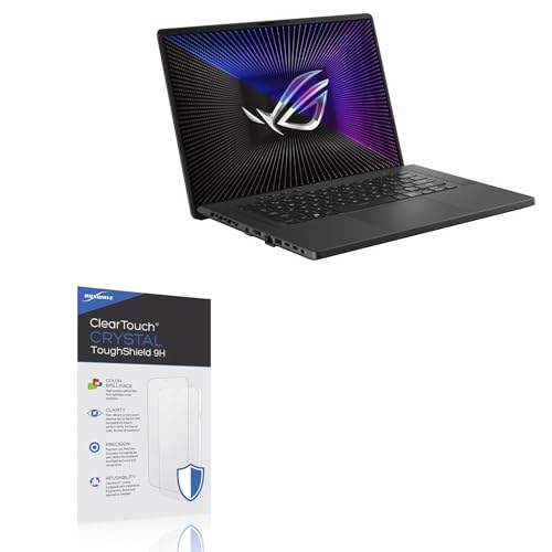 BoxWave Screen Protector Compatible with ASUS ROG Zephyrus G16 (2023) GU603 - ClearTouch Crystal ToughShield 9H (2-Pack), Clear 9H Tough Flexible Film Screen Protector
