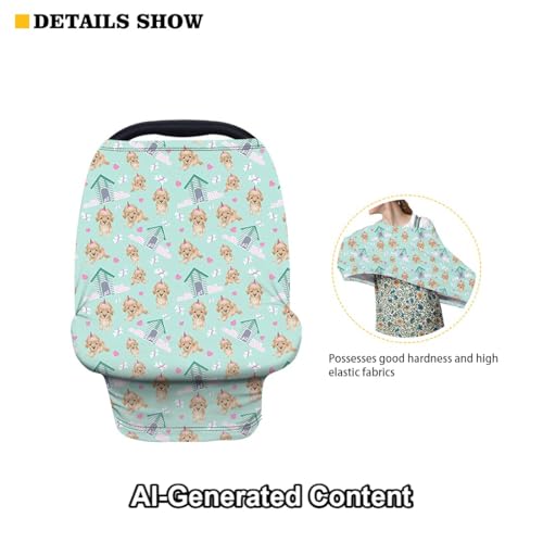 Image of ZFRXIGN Cow Print Car Seat Cover for Baby Girls Boys Carrier Stretchy Carseat Cover Multiuse Nursing Covers Black and White,Shopping Cart /High Chair /Stroller Covers Animal Striped Western