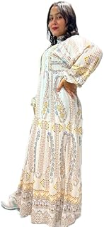 فستان خروج بناتي (بيج XXL) للنساء