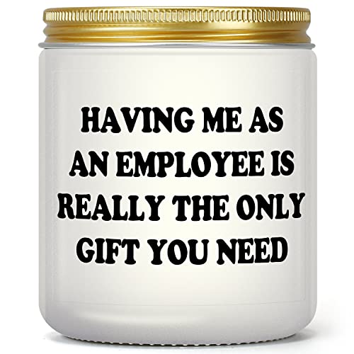 Boss Gift For Women Men - Boss Day Present For Manager Employer Director, Boss Lady Gifts For Christmas Birthday Mothers Day Fathers Day Valentines, Lavender Candle For Her Him, Office Decor For Boss #TOP6