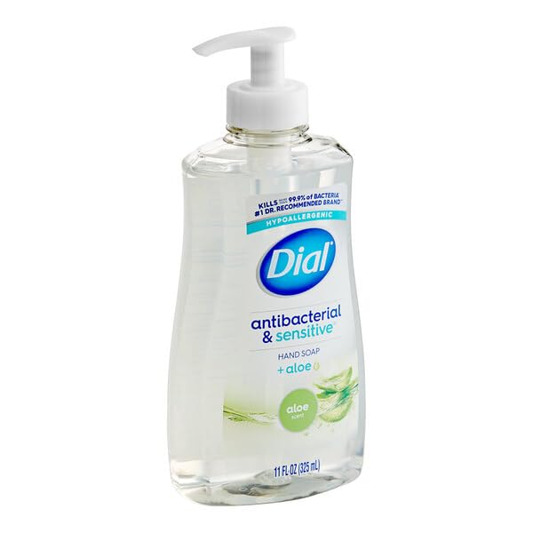 Dial DIA20946CT 11 fl oz hygienic & Sensitive Liquid Hand Soap - Aloe - Pack of 12