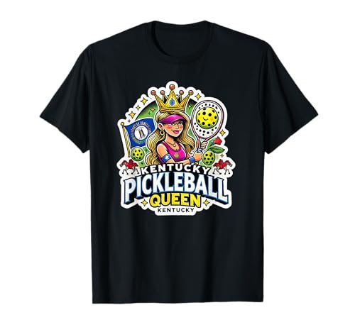 Funny Kentucky Pickleball Queen | Funny Court Apparel Camiseta