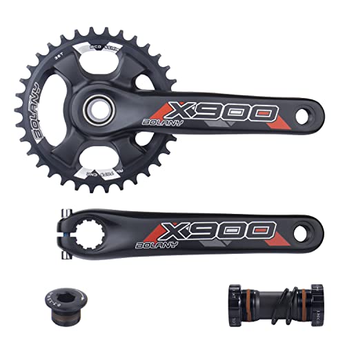 Bolany Mtb 170Mm Bike Crankset 34T/36T Hollow Integrated 96Bcd Single Speed Round Chainring Crankset With Bottom Bracket (36T) #TOP6
