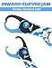 BLUEWING 10 Inch Fishing Gripper 1pc Aluminum Alloy Fish Lip Catcher Grabber with Coiled Lanyard