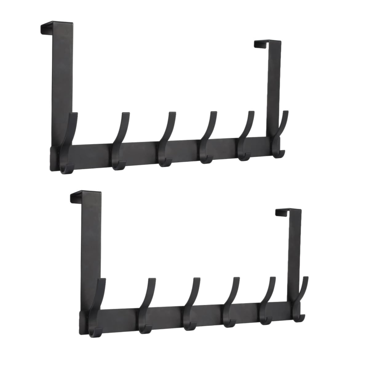 Lot De 12 Crochets De Porte Réglables En Métal Plaqué Chrome Pour Porte D'une épaisseur De 3,5 à 4,7 Cm, Crochets Robustes En Forme De Z Pour Accrocher Vêtements, Serviettes, Manteaux