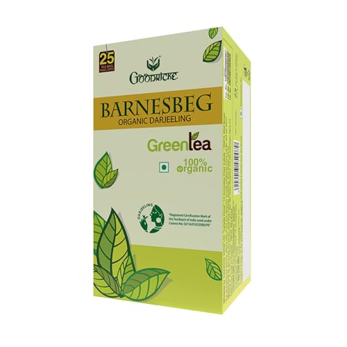 Image of Goodricke Barnesbeg Darjeeling Green Tea 25 Tea Bags | Premium Loose Leaves | Herbal Tea | Detox Tea for Weight Loss | Antioxidant Rich | Immunity