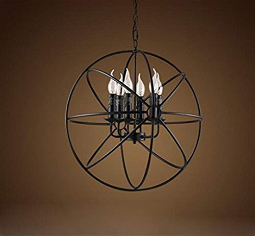 Lampes suspendues en fer avec personnalité d'éclairage rétro