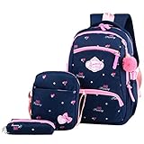 ☑Apariencia de moda: Decorado con una linda estampación de bowknot, intensifique los elementos de moda para su hijo, sea una gran opción para varias ocasiones, como ir a la escuela, viajar, hacer excursiones y acampar.