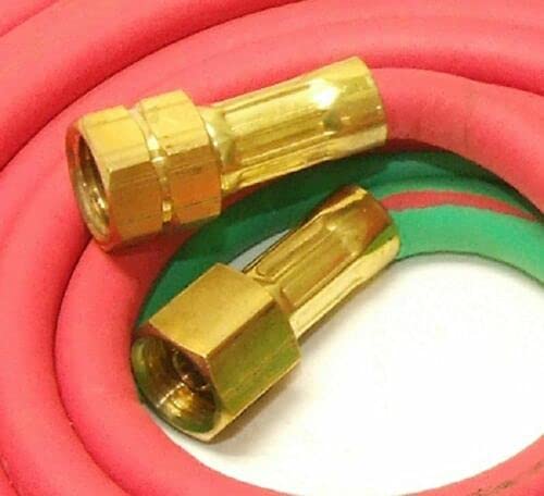 Twin Welding Torch Hose Oxygen Acetylene Oxy 25' 1/4