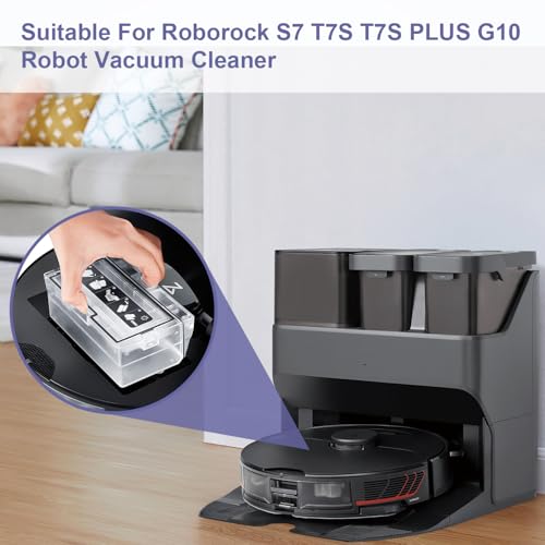 Image of Dust Bin Box for Roborock S7 S70 S75 T7s Plus T7s Vacuum Cleaner - Waste Dustbin Box Replacement Accessories Spare Parts