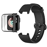 El funda con cubierta de pantalla brinda protección externa a su Mi Watch Lite. Puede protector la pantalla y los cuatro lados del reloj de arañazos, roturas, golpes u otros daños. Las funciones de la pantalla táctil y del sensor se combinan bien con la cubierta protectora.