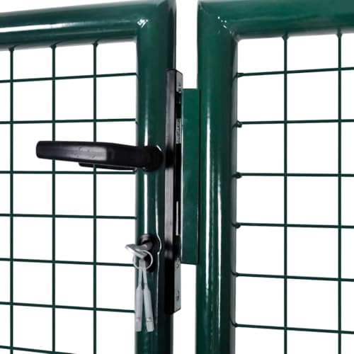 vidaXL Gartentor 289x125/306x175cm Doppeltor Zauntür Tor Garten Zaun Pforte