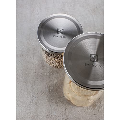 Potes Herméticos Porta-Mantimentos com Tampa de Inox Electrolux - 4 unidades