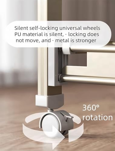 Adjustable Stainless Steel Foldable Clothes Drying Rack, Non-Slip Design for Indoor/Outdoor Laundry Air Drying, Space-Saving, Durable & Portable Laundry Solution