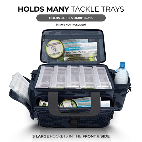 Reaction Tackle Fishing Tackle Bag - Water Resistant Camo Tackle Bag #TOP6