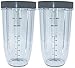 Blendin 2 Pack Extra Large Colossal 32 Ounce Cup with Lip Rings,Fits Nutribullet Blenders