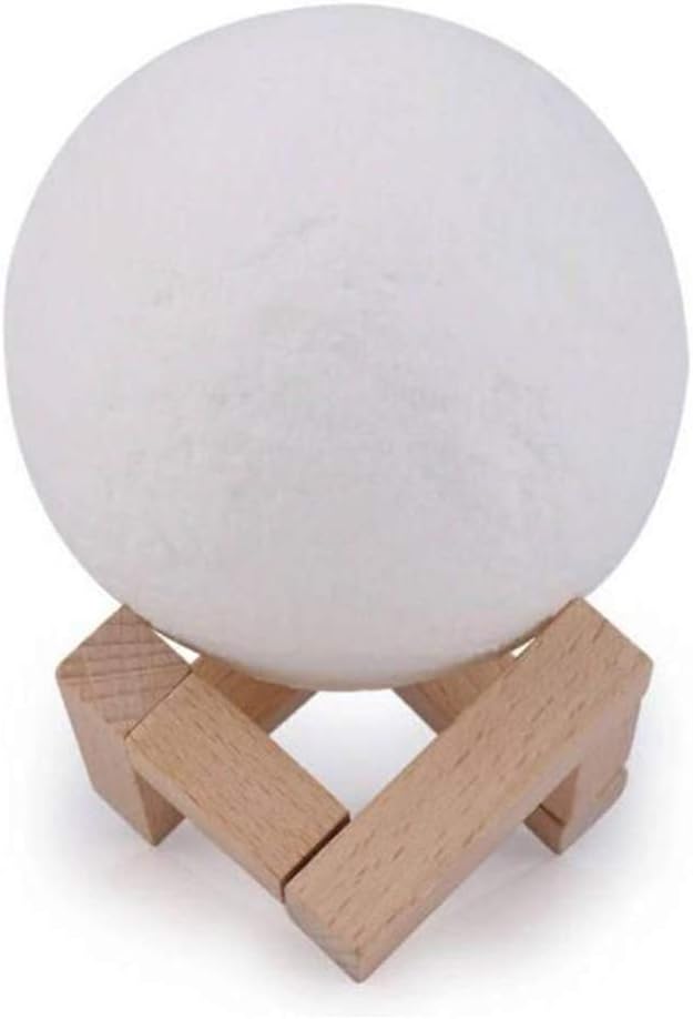 Generic Em-010-02 Moon Lamp, 8Cm, White
