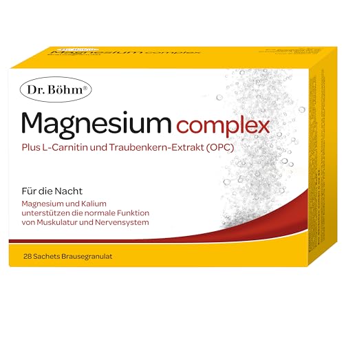 Dr. Böhm Magnesium complex: Magnesiumgranulat zur Unterstützung der normalen Muskelfunktion, für ältere Personen & Sportler, 28 Sachets